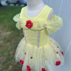 Belle’s Enchanted Rose Tutu Dress