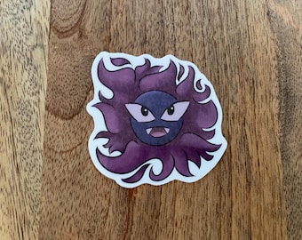 Gastly (hand cut stickers)