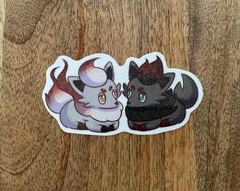 Zorua (Handgeschnittene Sticker)