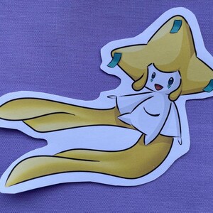 Floating Jirachii sticker (hand cut)