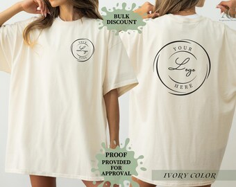 Business Custom Logo T-Shirt, Comfort Colors Personalized Uniform, Company Logo Tee, Custom Brand Shirt, Team Logo Shirt Small Business Gift