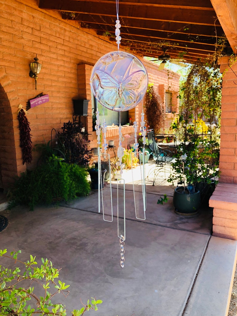 Butterfly Windchime-Winged Garden Art image 1