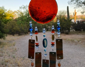 Windchime-Glass-Gift for Him-Melodic Sound-Patio Decor