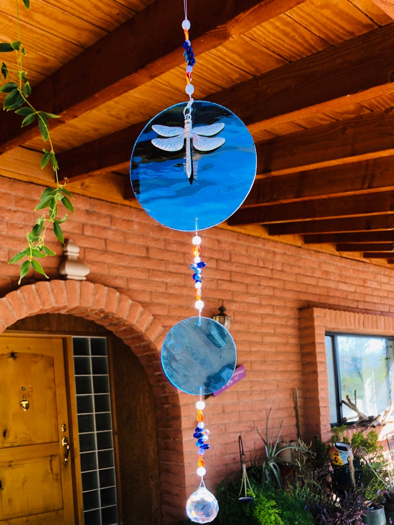 Libelle Suncatcher Fenster Dekorbunte Etsy