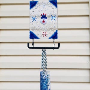 Windchime-America-Patriotic-Celebrate-Gift for Her-Patio Decor-Garden Art