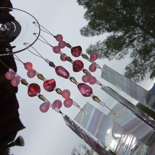 Prezzo ridotto...Vendita rosa Windchime vetrata barocco