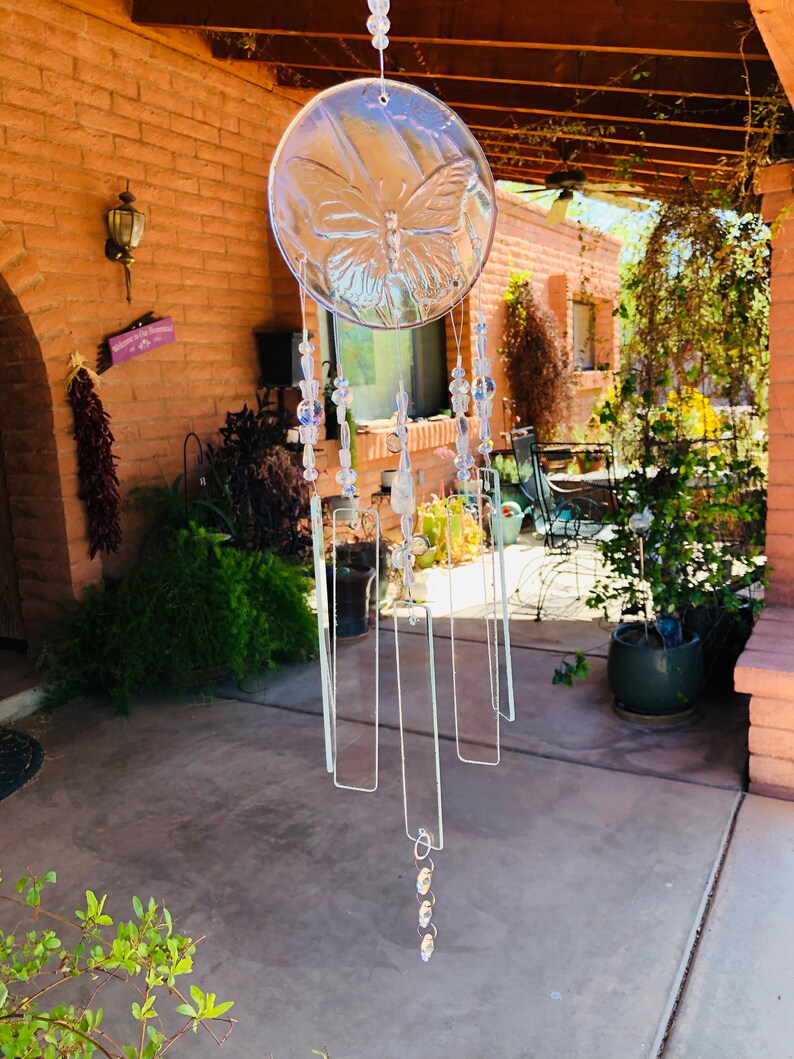 Butterfly Windchime-Winged Garden Art image 4