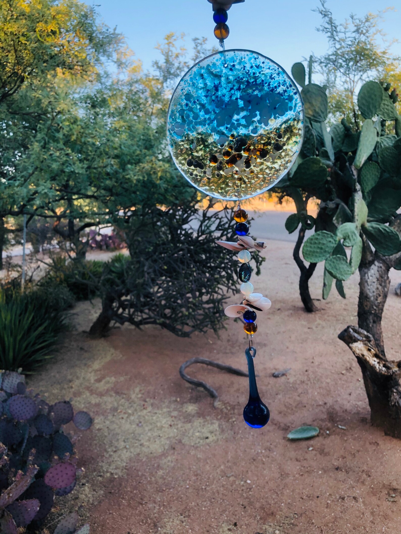 Ozean Blick Sonnenfänger Garten Kunst Terrasse Dekor Glas | Etsy