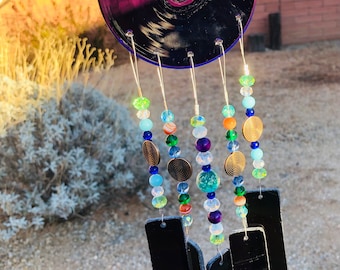 Passion Purple-Windchime-Gift-Glass-Garden Art-Porch Decor