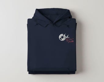 Dad The Music Master Embroidered Hoodie, Music Lover Father Gift, KingArtDesigner