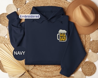 Dad Bod Embroidered Hoodie, Father's Day Gift, KingArtDesigner