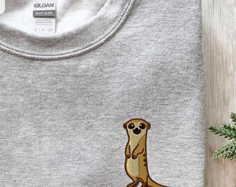 Small but Strong Meerkat Sweatshirt, Empowering Animal Lover Gift, KingArtDesigner