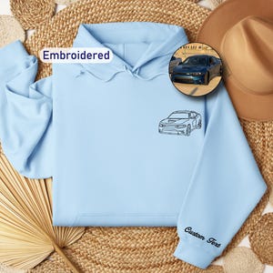 Gildan Hoodie for Car Enthusiasts - Personalized Car Embroidery - Perfect Custom Gift