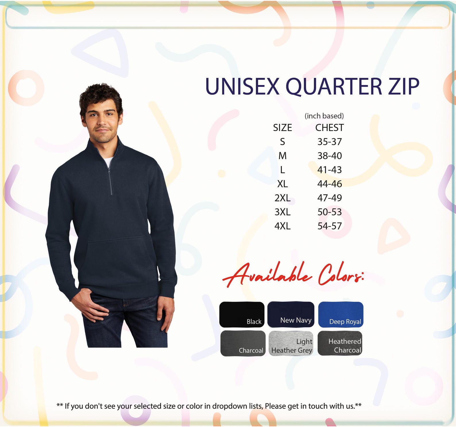 District Quarterzip Sweatshirt With Embroidered hei Girl Hei Rooster