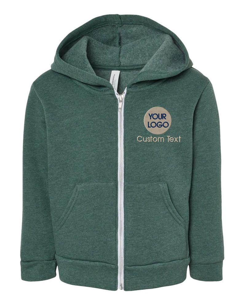 Custom Embroidered Full-Zip Hoodie: Bella Canvas Brand, Family Apparel imagem 7