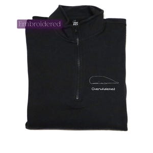 a black jacket with a white logo on it