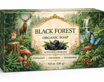 Black Forest Organic Soap * Activated Charcoal *