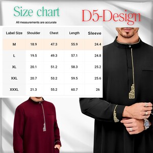Luxury Islamic Thobe for Men – Premium Arabic Galabiya Kaftan – Muslim Jubbah Robe – Elegant Dishdash for Eid, Ramadan, Prayer Abaya image 14
