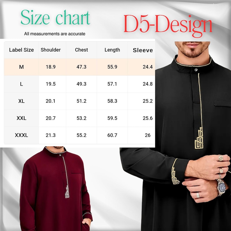 Luxury Islamic Thobe for Men – Premium Arabic Galabiya Kaftan – Muslim Jubbah Robe – Elegant Dishdash for Eid, Ramadan, Prayer Abaya image 14