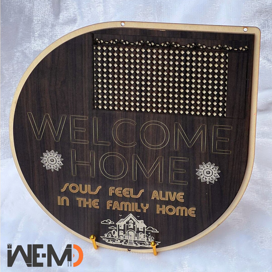 Customized Welcome Home Sign, Engraved Wooden Sign - Etsy