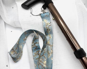 Lanyard Van Gogh Starry Night Inspired Detachable Neck Strap - Chic Walking Pretty Walking Stick. Phone Charm Accessory