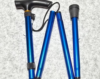 Walking Sticks Blue, Lightweight, Adjustable ,Ergonomic Grip, Anti-Slip,