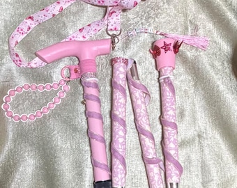 Cherry Blossom Walking Stick Bespoke, folding and lightweight