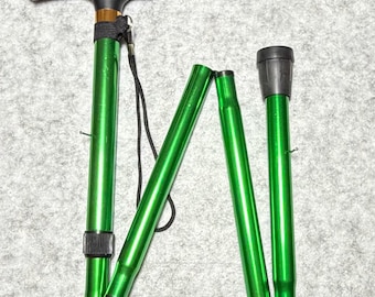 Walking Sticks- Green, for all Ages, Lightweight, Adjustable ,Ergonomic Grip, Anti-Slip, Bespoke versions available