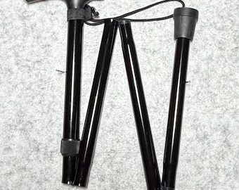 Walking Sticks- Black for all Ages, Lightweight, Adjustable, Ergonomic Grip, Anti-Slip, upgrading options.