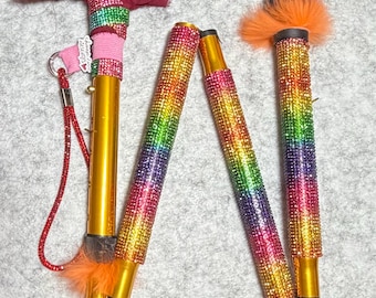 Walking Stick Pride, Bespoke. Foldable, lightweight, strong cane.