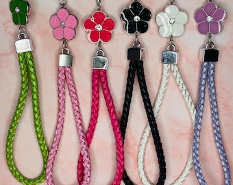 Walking Sticks Strap-Walking Stick Strap, Braided Flower Wristlet, Also Phone, Bag Safety.