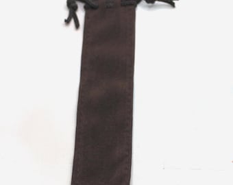 Brown drawstring pen size gift bags, soft suede feel pouch, red, pink, blue, brown & black, perfect addition to the pens available