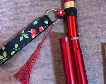 Set of wrist straps, connectors + clasps, walking sticks. Bespoke, choose your favourites.