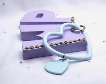 Blue heart wrist strap, great for phones a well as walking sticks . Premium hand wristlet, durable, safety mobile accessories