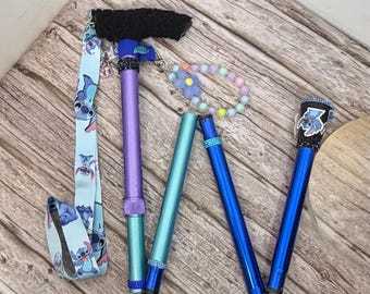 Stitch Disney Character Walking Stick. Foldable, lightweight and strong cane