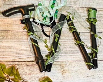 Khaki Wicked Walking Stick, Bespoke, Foldable, lightweight and strong cane.