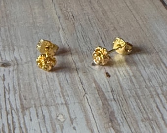 Rose Earrings: 18k Gold Plated, boxed,  Wedding Jewellery
