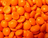 50 Solid Orange Mini Glass Gems Floral Vase Fillers
