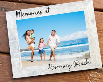 Personalized 5x7 Picture Frame: Laser Engraved Wood Grain, Custom Text