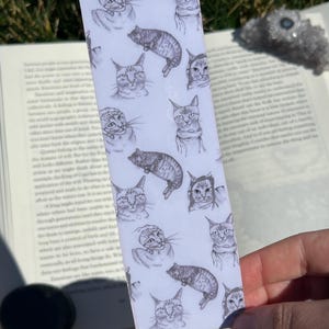 Cat Faces Bookmark -- Animal/Cat lover Bookmark / Reader Gift / Book Accessories