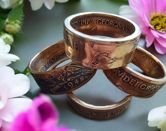 Coin ring studio etsy best sale