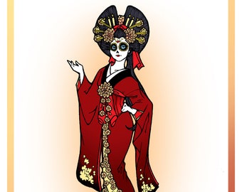 La Muerte - Original Art Print by Christina Stoppa