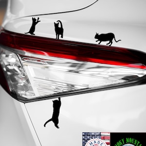 Adorable Black Cat Vinyl Decals - 40 Pack of 2-Inch Waterproof Stickers Made In USA with premium vinyl