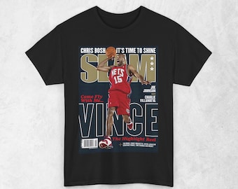 Vince Carter Shirt, New Jersey Nets NBA SLAM Cover T-Shirt, Unisex Sports Tee, Vintage Retro Basketball Streetwear, Gift For Men, Dad, Guys