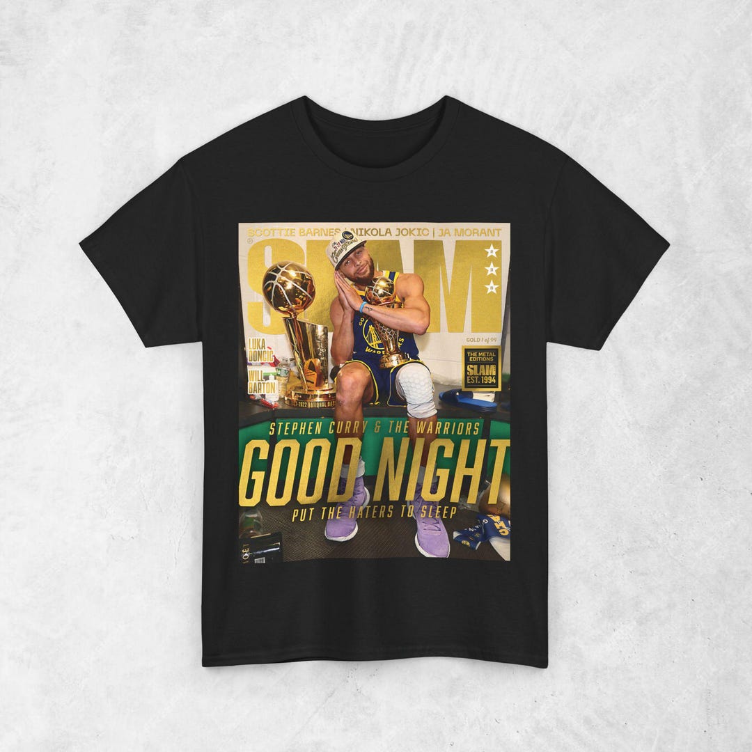 Stephen "steph" Curry Shirt, Golden State Warriors GSW NBA Slam Cover T