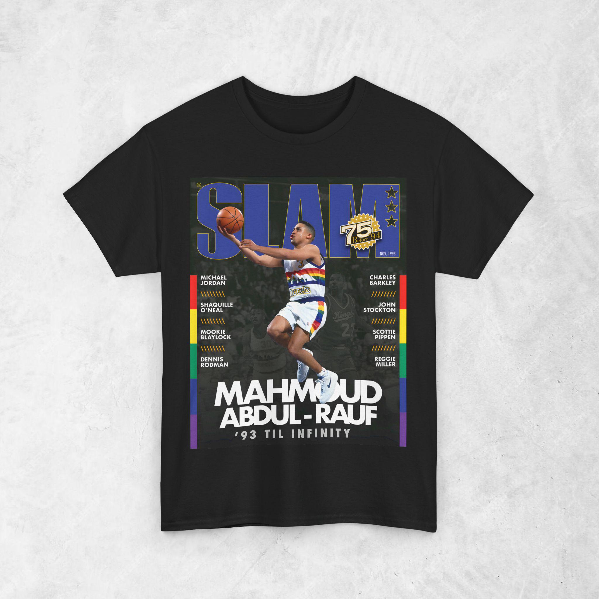 Mahmoud Abdul-Rauf Shirt, Denver Nuggets NBA SLAM Cover T-Shirt, Unisex Sports Tee, Vintage Retro Basketball Streetwear, Gift For Men, Dad