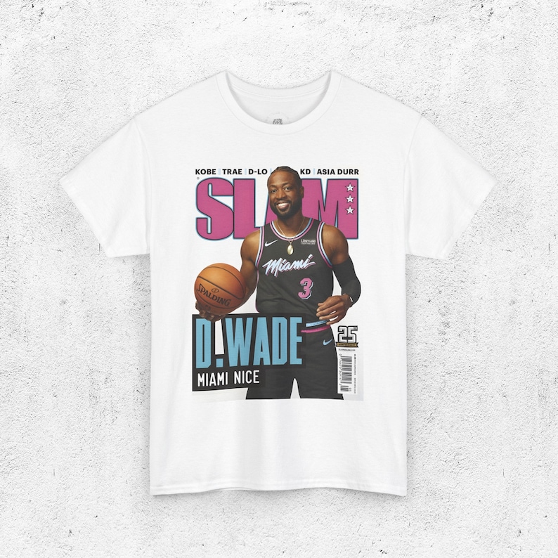 Dwyane Wade D-wade Shirt, Miami Heat Magazine Cover T-shirt, Unisex Sports Tee, Vintage Retro 