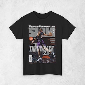 Koszulka Vince'a Cartera, Toronto Raptors NBA SLAM Cover T-shirt, Unisex Sports Tee, Vintage Retro Basketball Streetwear, Prezent dla mężczyzn, taty, facetów