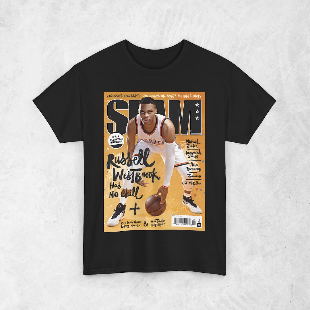 Russell Westbrook OKC Thunder Vintage T-Shirt, NBA Slam