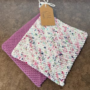 Handmade Crochet Pot Holders | Set of 2